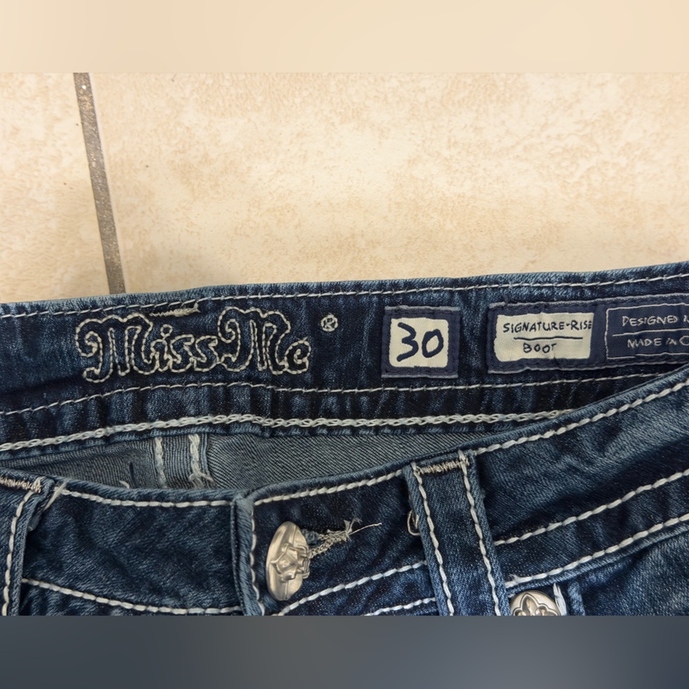 Miss Me Dark Blue Denim Jeans